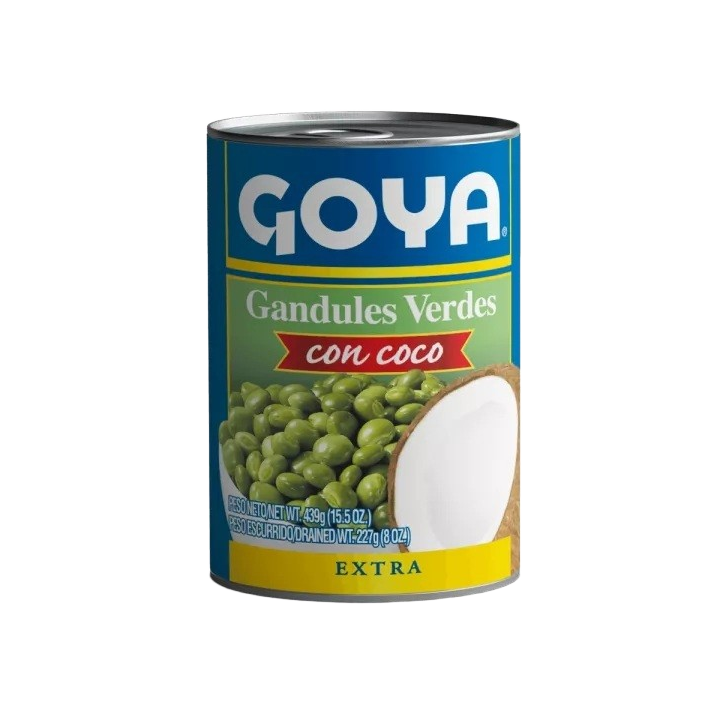 Guandules verdes con coco