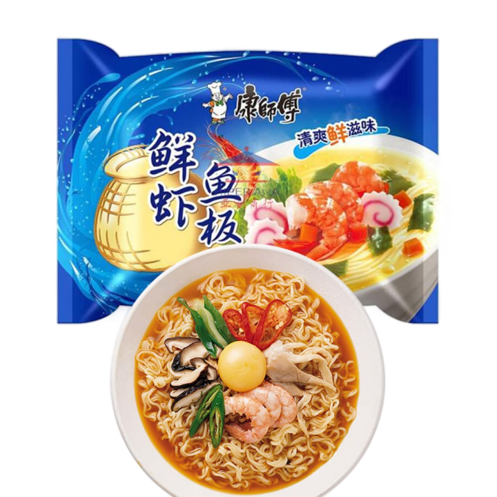 康师傅 鲜虾鱼板面 105G